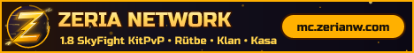 Zeria Network | 1.8 SkyFight KitPvP banner