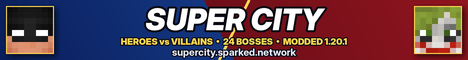 Super City - Heroes vs Villains banner