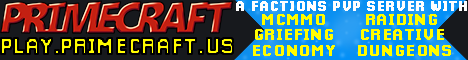 PrimeCraft [1.19] Factions PvP banner