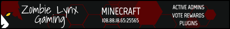 Zombie Lynx Gaming Minecraft banner