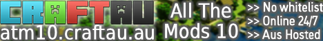 CraftAU - All The Mods 10 banner