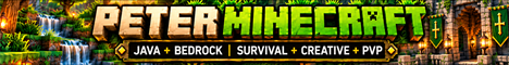 Peter Minecraft | Survival, Creative & PvP banner