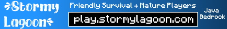 🌎Stormy Lagoon🌎 mcMMO & Land Claiming banner
