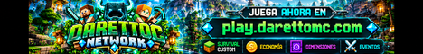DarettoMC | Survival Custom | Dimensiones banner