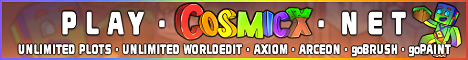 CosmicX Creative [Plots with WorldEdit] [512x512] banner