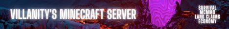 Villanity Minecraft Server banner