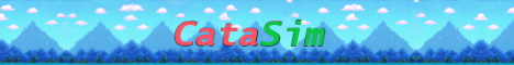 CataSim banner