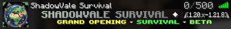ShadowVale Survival banner