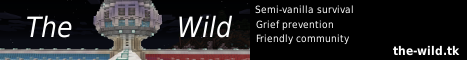 The-Wild Survival Minecraft banner
