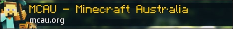 MCAU - Minecraft Australia banner