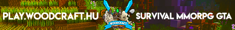 WoodCraft Magyar Minecraft MMORPG banner