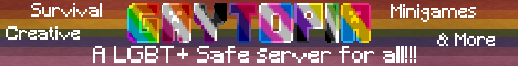 Gaytopia | LGBT+ Safe | Java and Bedrock banner