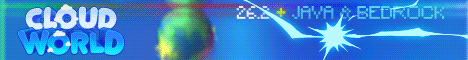 Cloud World SMP banner